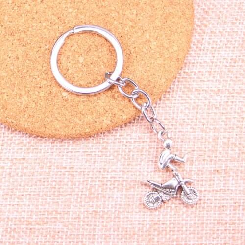 20pcs 29*23mm motorcycle motorcross Pendants DIY Men Car Key Chain Ring Holder Keyring Souvenir Jewelry Gift
