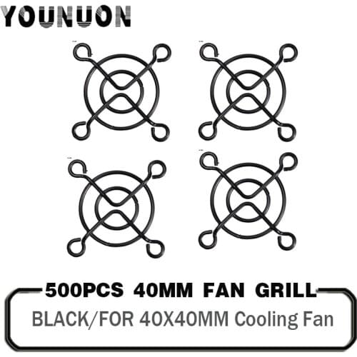 500 Pieces Metal Mesh Finger Guard Protective Net Fan Grill 40mm 4cm Fan Grills for Cooling Fan