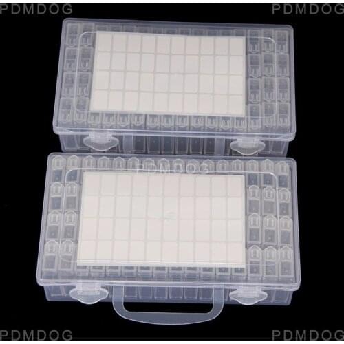 64 Grid Dismountable diamond painting Accessories Diamond Embroidery Cases PP plastics Box Organizer Home Storage boxes
