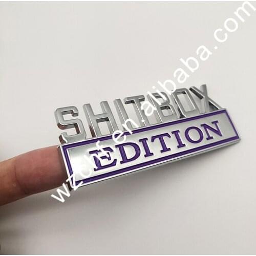 7'' Big SHITBOX EDITION emblem Badge 3D Sticker for Truck -1PIECE