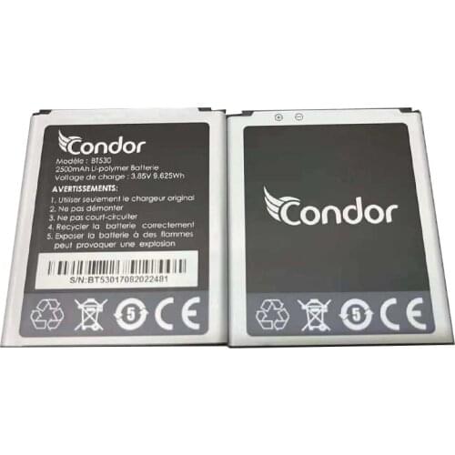 2500mAh BT530 battery For CONDOR BT530 cellphone Batterie Accumulator Battery