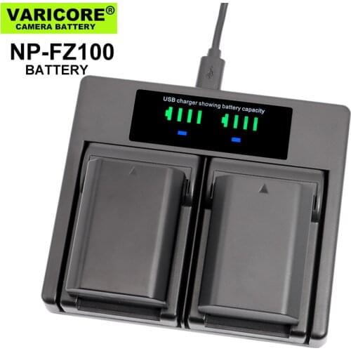 VariCore Camera battery 8.4v 2000mAh A7 M3 Micro single NP-FZ100 for A7R4 A7R3 7RM3 A7RIII ILCE-9 A9M2 A7S3 Digital batteries
