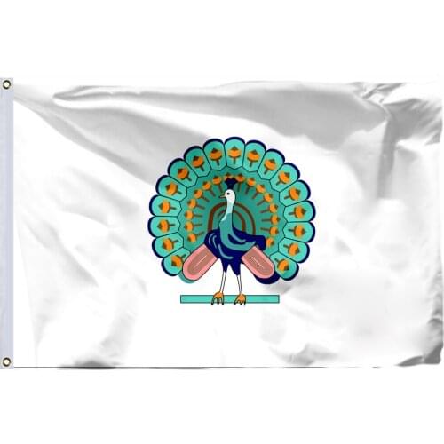 Alaungpaya Dynasty Of Myanmar Flag 150X90cm (3x5FT) 120g 100D Polyester Double Stitched High Quality Free Shipping