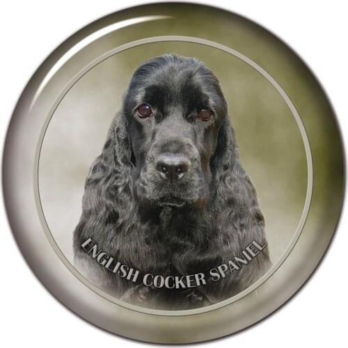 B0847# 13CM/17CM Self-Adhesive Decal English Cocker Spaniel Dog V1 Car Sticker Decors on Bumper Rear Window Laptop