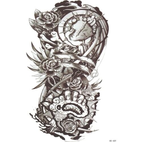 15*21cm 3D dead Roses Biochemical Temporary Tattoo Sticker worm Fake Tattoo Sticker Sex Products Waterproof Flash tattoos
