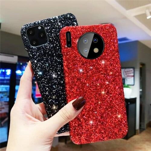 For Huawei P20 P30 Lite Nova 3i 4e Mate 30 Pro Cover Luxury Glitter Sequins Case For Huawei Honor 10i 20i 9i View 20 V10 7X 8X