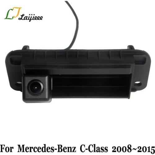 For Mercedes Benz C Class W204 S204 C204 2008~2015 HD Rearview Reverse Camera / Car Trunk Handle Rear Backup Parking Camera NTSC