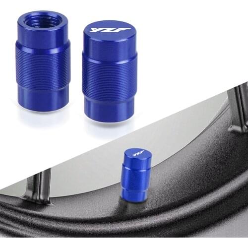 For Yamaha YZF YZF R1 YZF R3 YZF R15 YZF R25 With YZF LOGO Motorcycle Accessories CNC Vehicle Wheel Tire Valve Stem Caps Covers