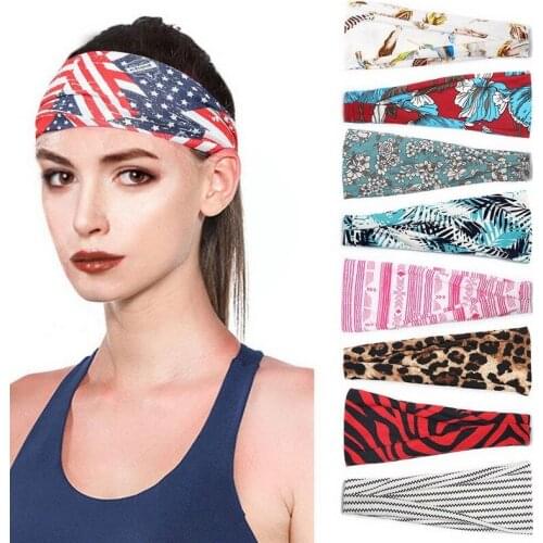 Women Girl Summer Boho Hair Bands Print Headband Bohemian Cross Turban Bandage Bandanas Hair Accessories Headwrap Headwear Gift