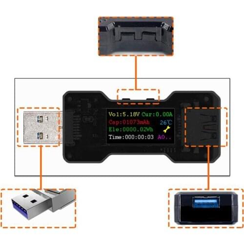 FNB18 32V 160W USB3.0 Tester DC Digital Voltmeter Amperimeter Current Voltage Meter Amp Volt Ammeter Detector Power Bank Charger