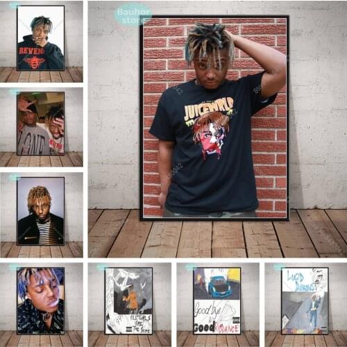 Juice WRLD Poster Rapper Music Star Canvas Painting Posters and Prints Wall Art Picture for Living Room Home Decor