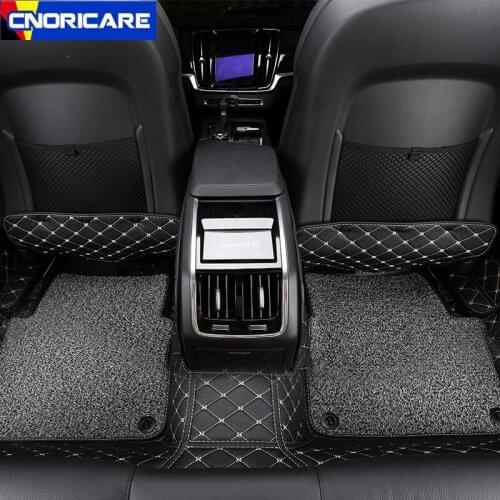 Leather Car Styling Seat Backrest Anti Kick Pad For Volvo S90 V90CC 2016-18 Interior Anti Dirty Mat Protection Pad Accessories