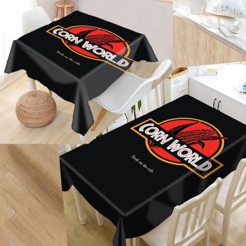 Best Jurassic Park Custom Table Cloth Rectangular Oxford Print Waterproof Oilproof Square Table Cover Wedding Tablecloth P