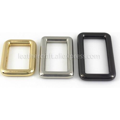 1pcs Metal Wire Formed Rectangle Ring Buckle Loops for Webbing Leather Craft Bag Strap Belt Buckle Garment Luggage DIY Accessory