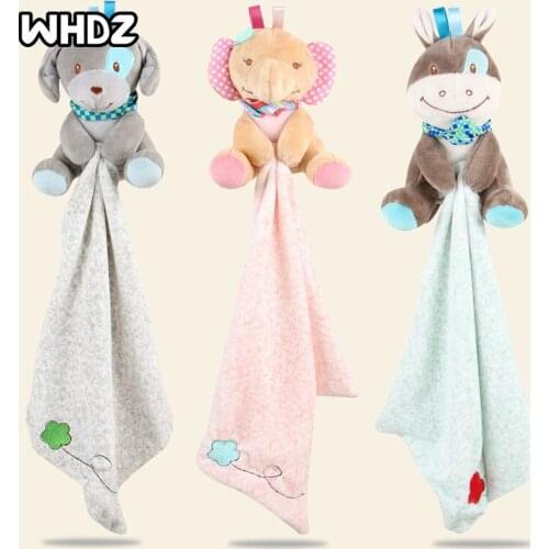 Cartoon Comfort Towel Doll Plush Toy Can Import Soft Cloth Kids Birthday Gift For 0-1 Year Old