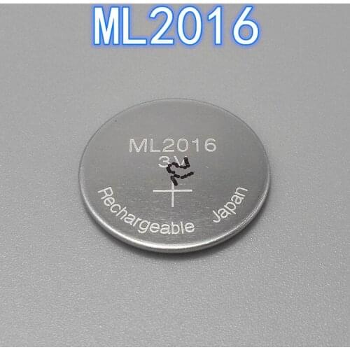 2PCS-10PCS Brand new original authentic Brand new original authentic ML2016 rechargeable button battery watch