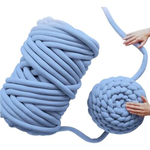 Super Bulky Arm Knitting Wool Roving Knitted Blanket Chunky Wool Yarn Super Thick Yarn For Knitting Crochet Carpet Hats 500g 24m