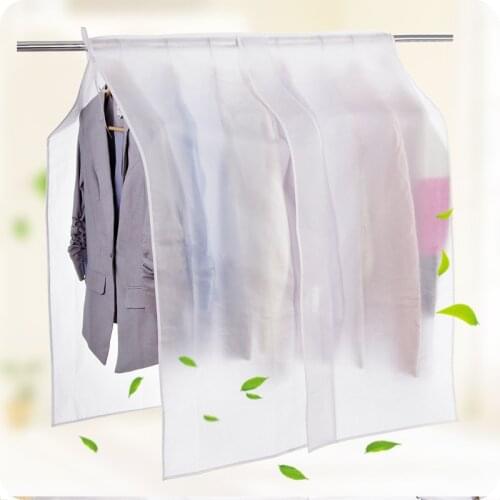 Translucent Hanging Garment Clothes Cover Protector Breathable Suit Coat Organizer Storage Bags Dust Covers Waterproof
