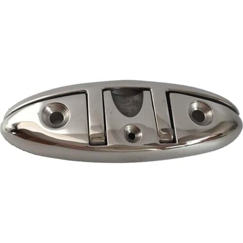 Marine Grade Boat Stainless Steel Folding Flip Up Dock Cleat 8" Accessories,Easy to install