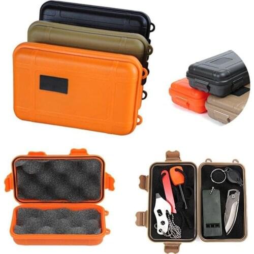 Outdoor Waterproof Box Survival Kit Case Shockproof Fishing Sealed Pressure Storage Field Kayak Trunk Box Box Camping Airti Y8W4
