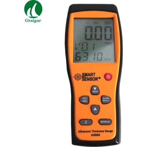 SMART SENSOR Ultrasonic Thickness Gauge AS860 Non-Destructive Testing to Check Material Properties