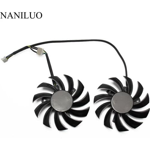 2PCS/lot New 75MM PLD08010S12HH 0.35A Cooler Fan For MSI GTX 460 560 570 twin frozr ii Zotac GTX770 Video Card Cooling Fan