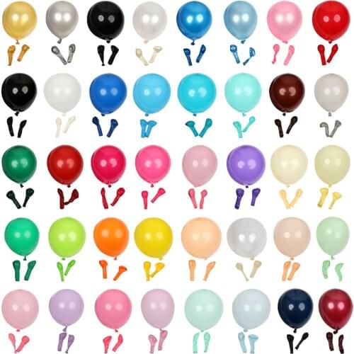 100Pcs 5 inch Pearl Latex Balloon Mini Silver Champagne gold Balloons Birthday Party Supplies Inflatable Wedding Decoration