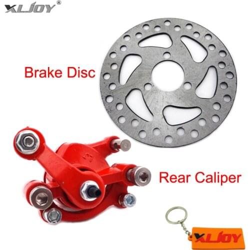 XLJOY Front Left Brake Caliper 120mm Brake Disc Rotor For 2 Stroke Minimoto Go Kart Scooter Motorcycle