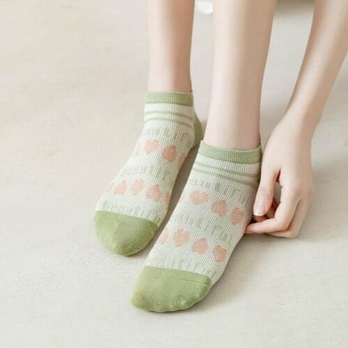 Women Socks New Fashion Ankle Socks Girls Cotton Cute Heart Women Fashion High Quality Socks Lady Ankle Girl Short Socks Casual