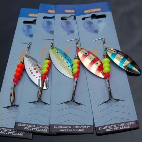 Fishing Lure Beginner Spinner Bait Metal Lure Artificial Baits 8.5cm/12g Rotation Sequins 1 Piece Sale
