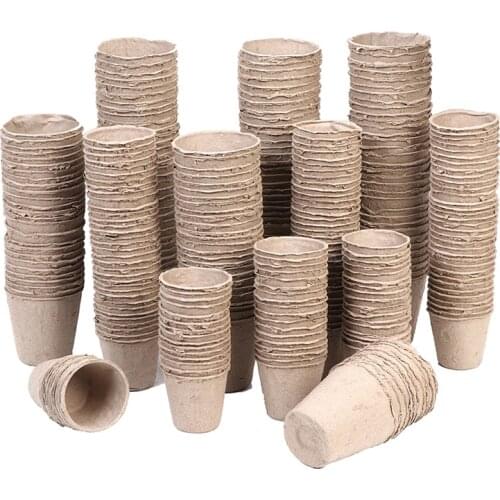 10/50/100 Pcs Paper Pot Plant Starters Seedling Herb Seed Nursery Cup Kit Organic Biodegradable Eco-Friendly Home Cultivationnew