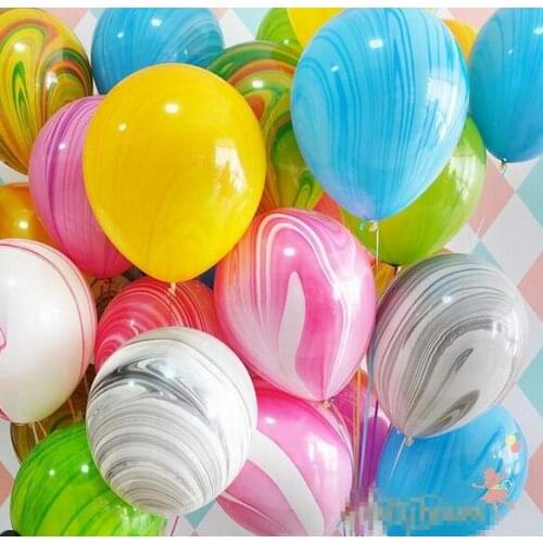 10pcs 10inch Marble Agate Latex Balloons Kid Toy Party Baloons Baby Shower Birthday Wedding Decoration Party Supplies