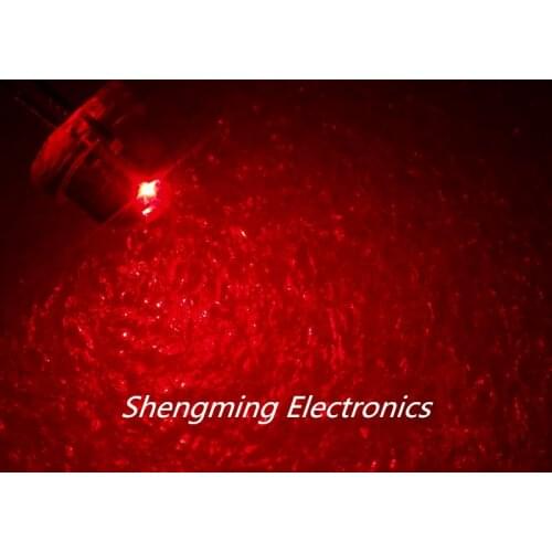 1000pcs 5mm Straw Hat LED Red Light Emitting Diode super bright Diffused