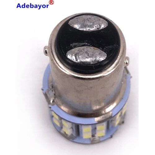 Adebayor100pcs 1157 3020 SMD 50 Led Car Light BAY15D P21/5W Auto Brake Light Bulb Lamps Xenon for ford Car Styling White
