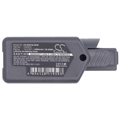 Cameron sino 2000mah battery for WOLF GARTEN 7420096 GT815 Li-ion Power GTB 815 Trimmer Power HSA 7420072 Li-ion Power Pack 3