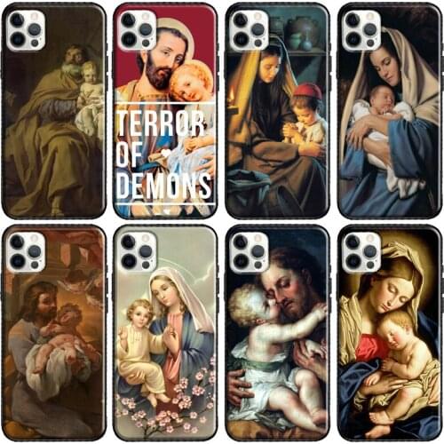Jesus Christ God bless you Phone Case For Apple iPhone 12 11 Pro Max mini X XR XS Max 7 8 Plus SE 2020 Cover Coque