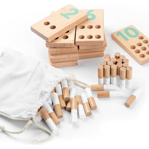 Wooden Math Toys For Teaching Numbers And Counting Educational Toys Children Early Learning Puzzle Kids Number Counting Sticks