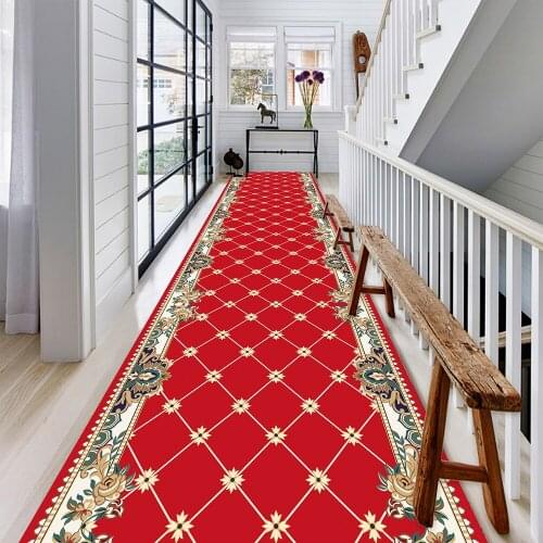Long Hallway Rug Simple Corridor Living Room Carpet Chinese Style Stairs Aisle Mat Home Hotel Mall Entrance Hall Channel Mat