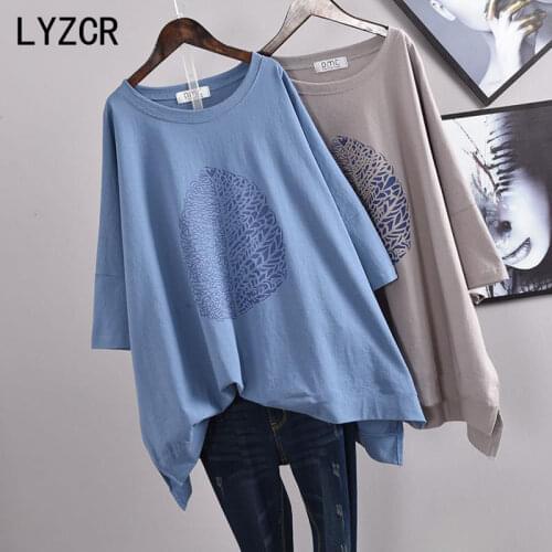 Summer Oversized T Shirt Loose Print Basic Top Tee Casual Womens T-shirt O Neck Short Sleeve Tops For Women Plus Size 100kg