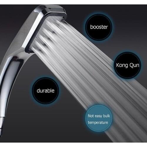 HOT Pressurized Water Saving 300 Hole Chrome with ABS Bathroom Showers Square Sprayer Hand Shower Head Saving Sprinkler