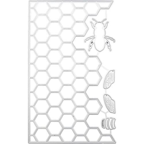 Honeybee Hive Metal Cutting Dies Stencil DIY Scrapbooking Album Stamp Card