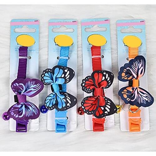 Pet Cute Collar Butterfly Bell Fashion Kitten Collar Dog Bow Tie Puppy Adjustable Tie Collar Puppy Pet Supplies Accessories