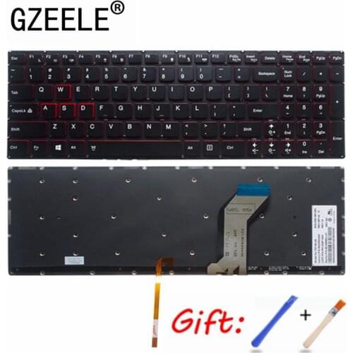US New Keyboard FOR Lenovo 15 Y700 15-ISK laptop keyboard with Backlight