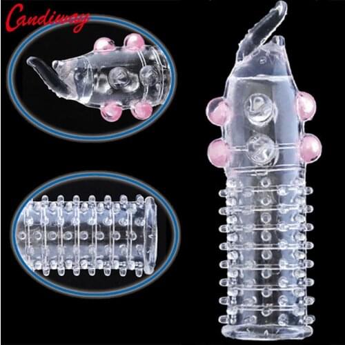 Extend bold thorn condom Penis enlargement,beads extender,Reusable cover cock ring sex toys for man,Sex products,Adult dildo toy