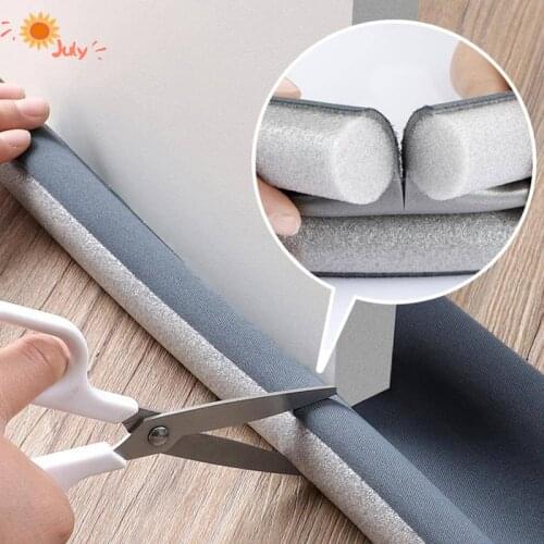 Under Door Draft Guard Stopper Noise Insulation Flexible Door Gap Bottom Sealing Wind Blocker Weather Stripping Door Seal Strip