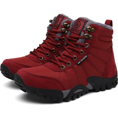 Women Boots Warm Snow Boots 2019 Heels Winter Boots Female Fur Plush Insole Ankle Boots For Women Shoes Winter Warm Botas Mujer