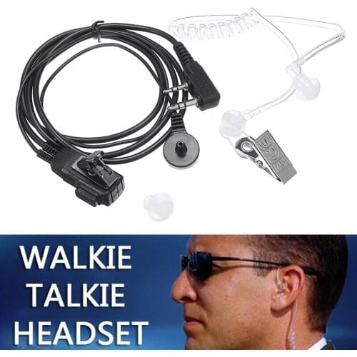 2 Pin Air Tube Earpiece Earphone Headset Microphone Radio Walkie Talkie Headset Two Way Radio Accessories