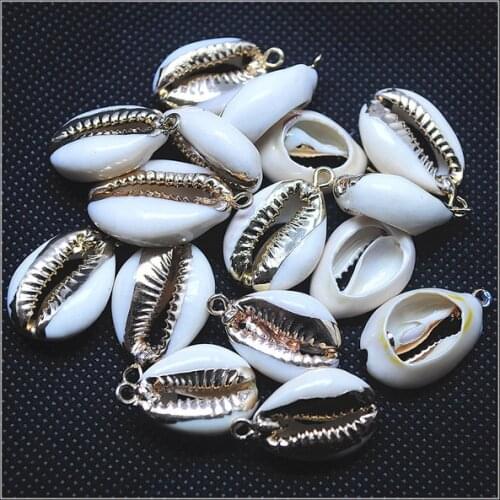 20pcs natural shell pendants shell connectors loose mother of pearl size 15x20mm more fashion bracelets making accessories