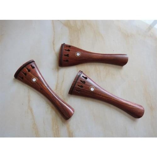 3pcs rosewood violin tailpieces 4/4 with ebony inlay