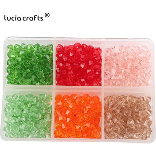 4mm 600pcs/lot Colorful Crystal Roundle Glass Bead Faceted Loose Beads For DIY Craft Making Garment Sewing Accessories F0710